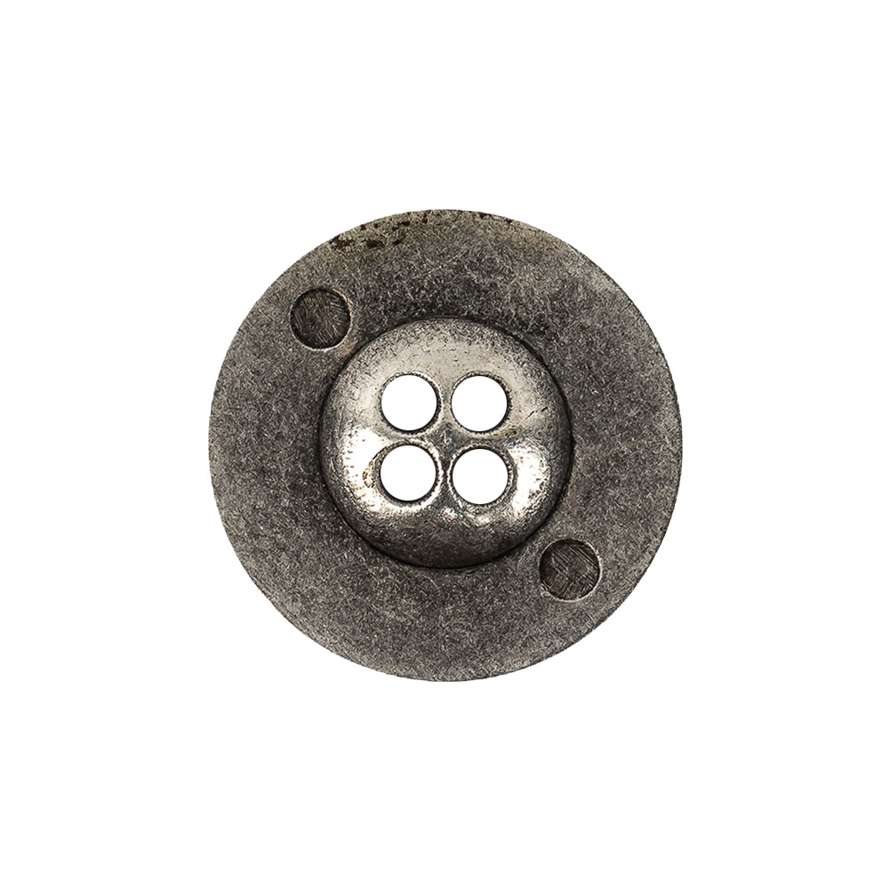 Italian Silver Floral Metal Button - 36L/23mm - Joann Fabrics