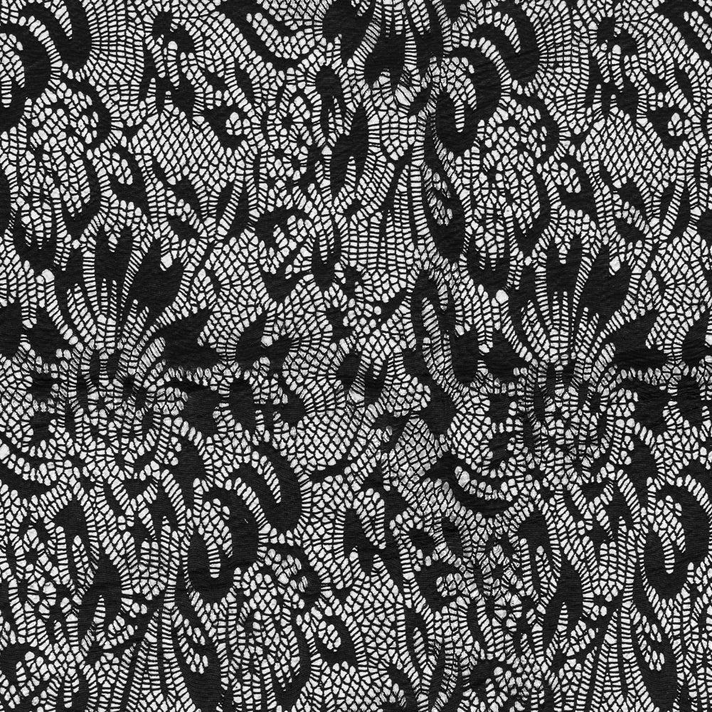 Italian Black Laminated Crochet Lace - Joann Fabrics