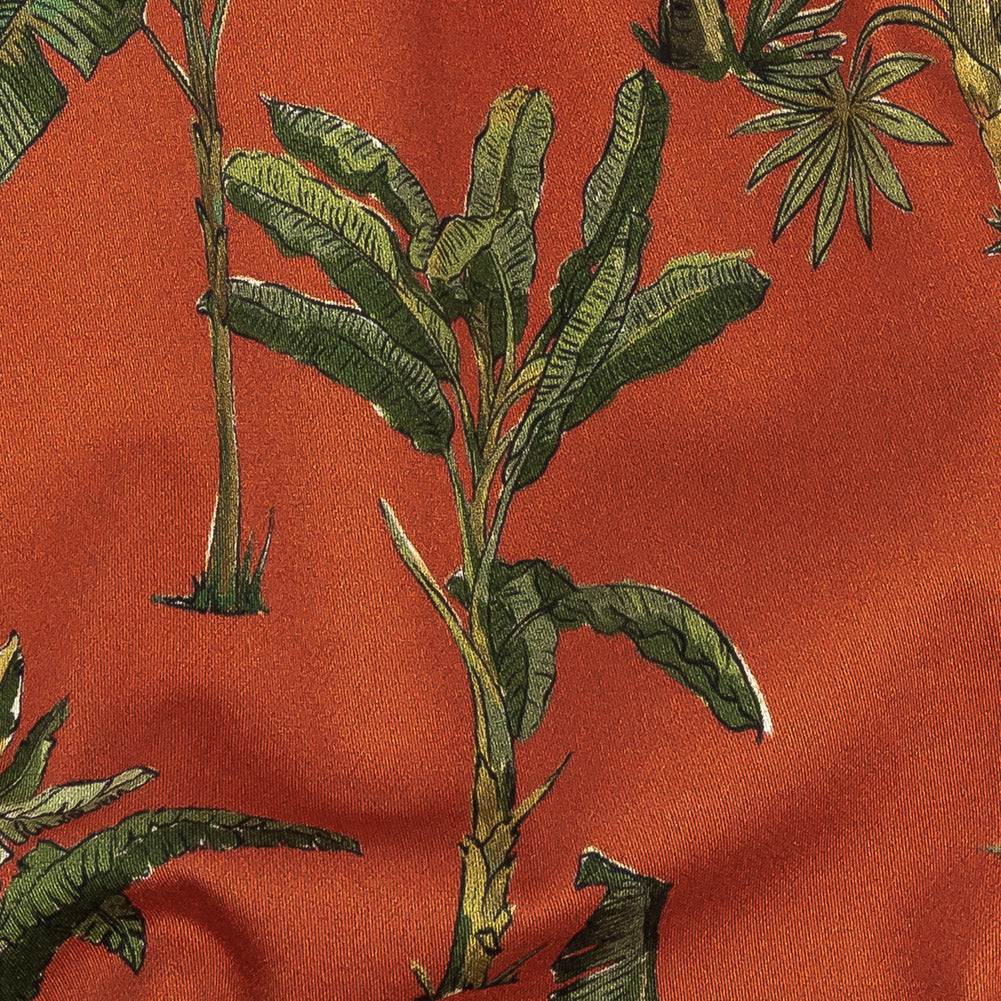 Mood Exclusive Red Orange Heart of Palm Stretch Cotton Sateen - Joann Fabrics