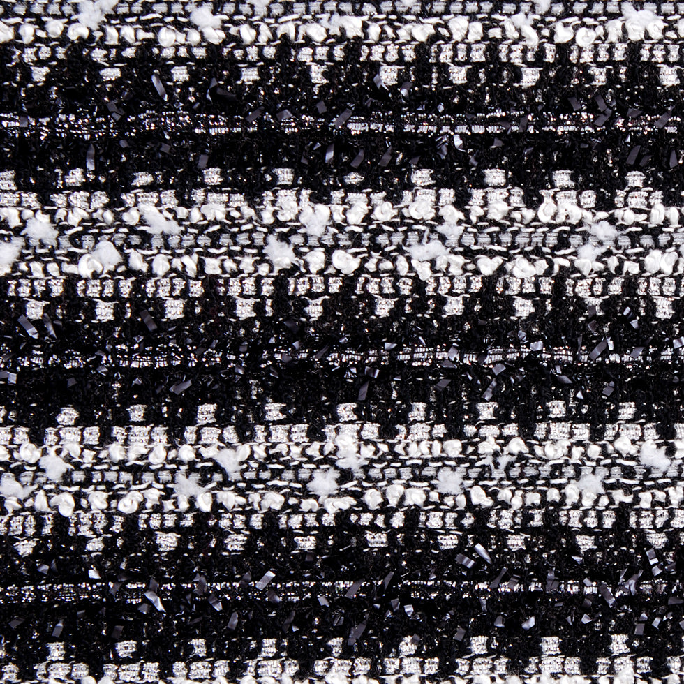 Black/Metallic Silver  Boucle - Joann Fabrics