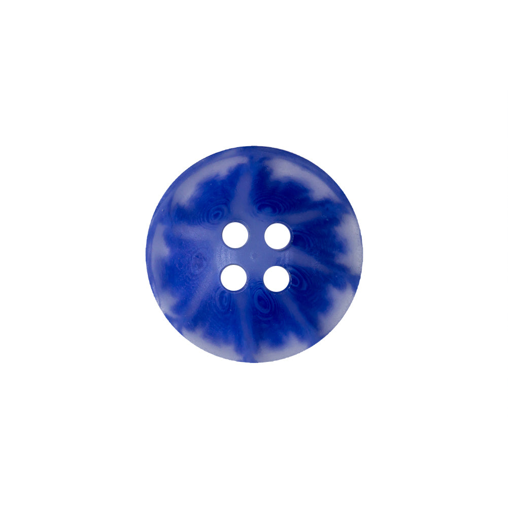 Transparent and Blue Swirls 4-Hole Saucer Button - 28L/18mm - Joann Fabrics