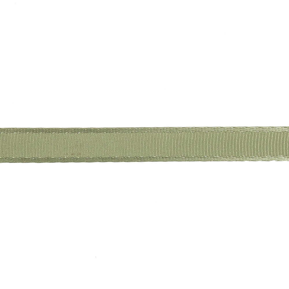 Swamp Satin-Edged Grosgrain Ribbon - 0.375