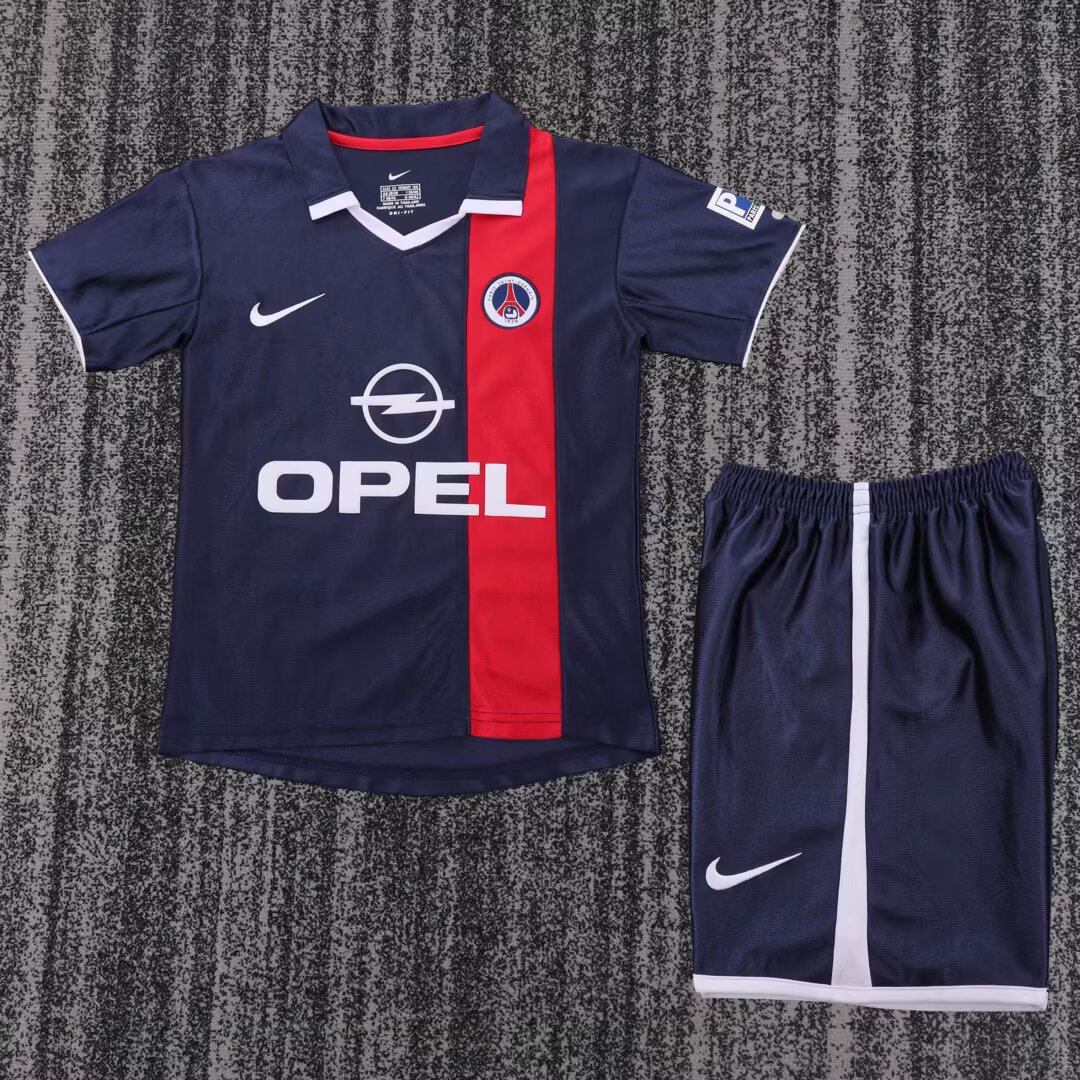 2001/2002 Retro Psg Paris Saint-Germain Home Football Jersey 1:1 Thai Quality Kids Size