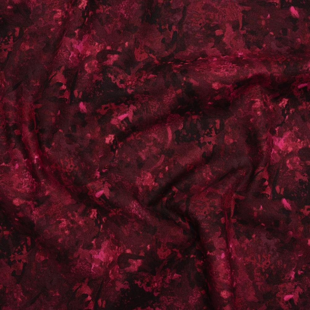 Printed Quilting Cotton by Deborah Edwards for Northcott Studio - Cabernet Painterly Abstract - Chroma Collection - Joann Fabrics