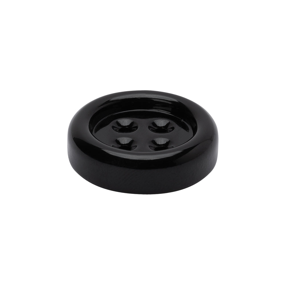 Metal 4-Hole Button - 36L/23mm - Black Enamel Coated - Joann Fabrics