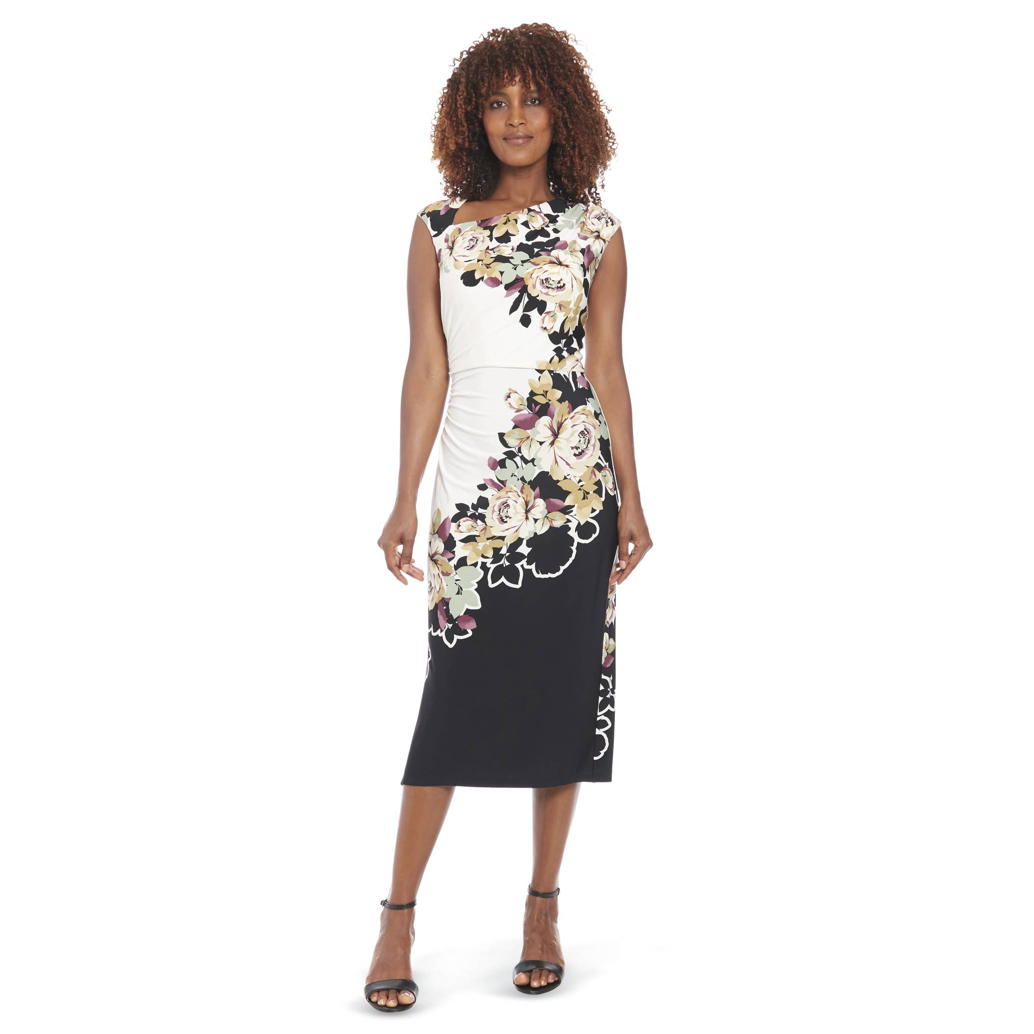 Asymmetrical Neckline Garden Dress - Northstyle Catalog