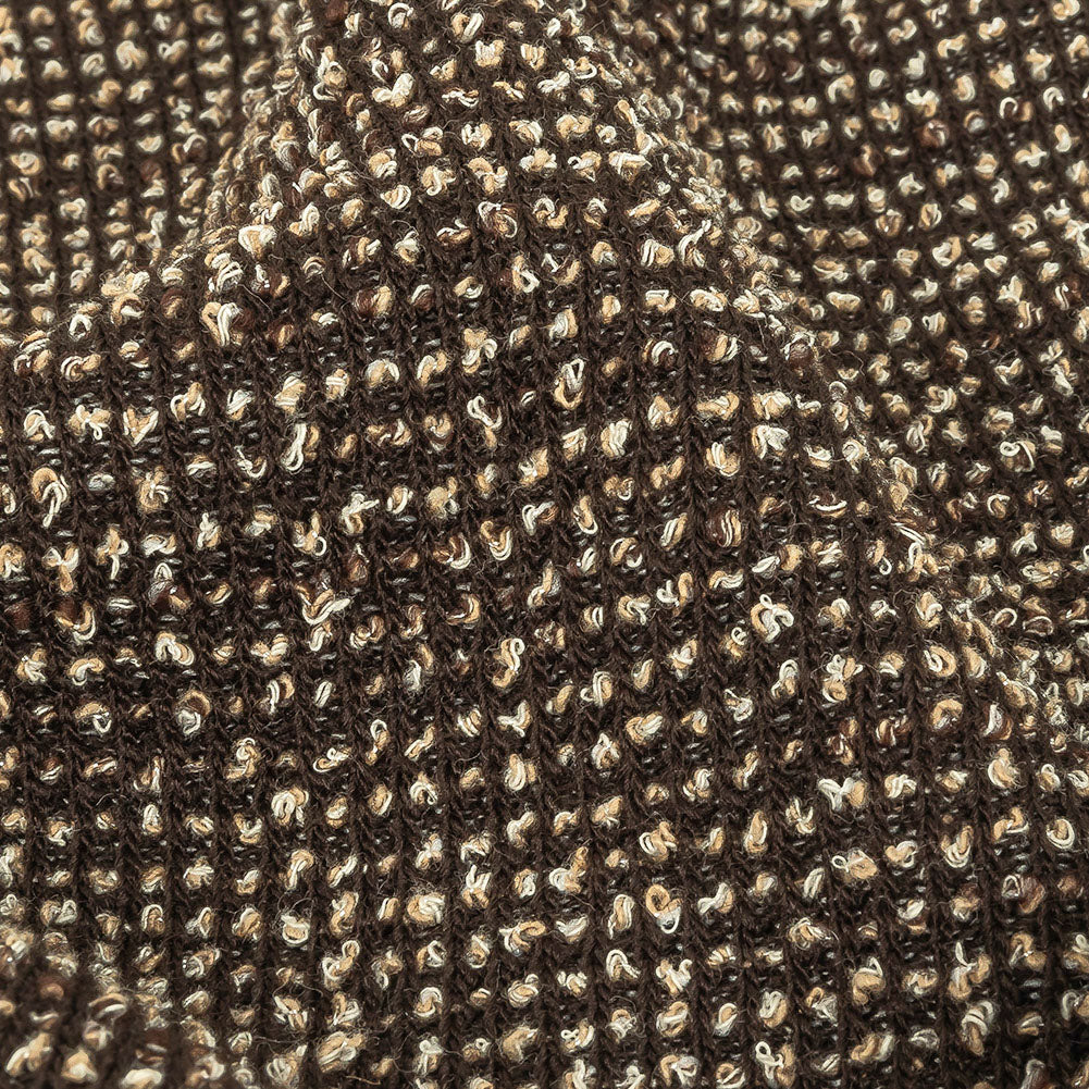 Pale Beige and Black Nubby Boucled Knit - Joann Fabrics