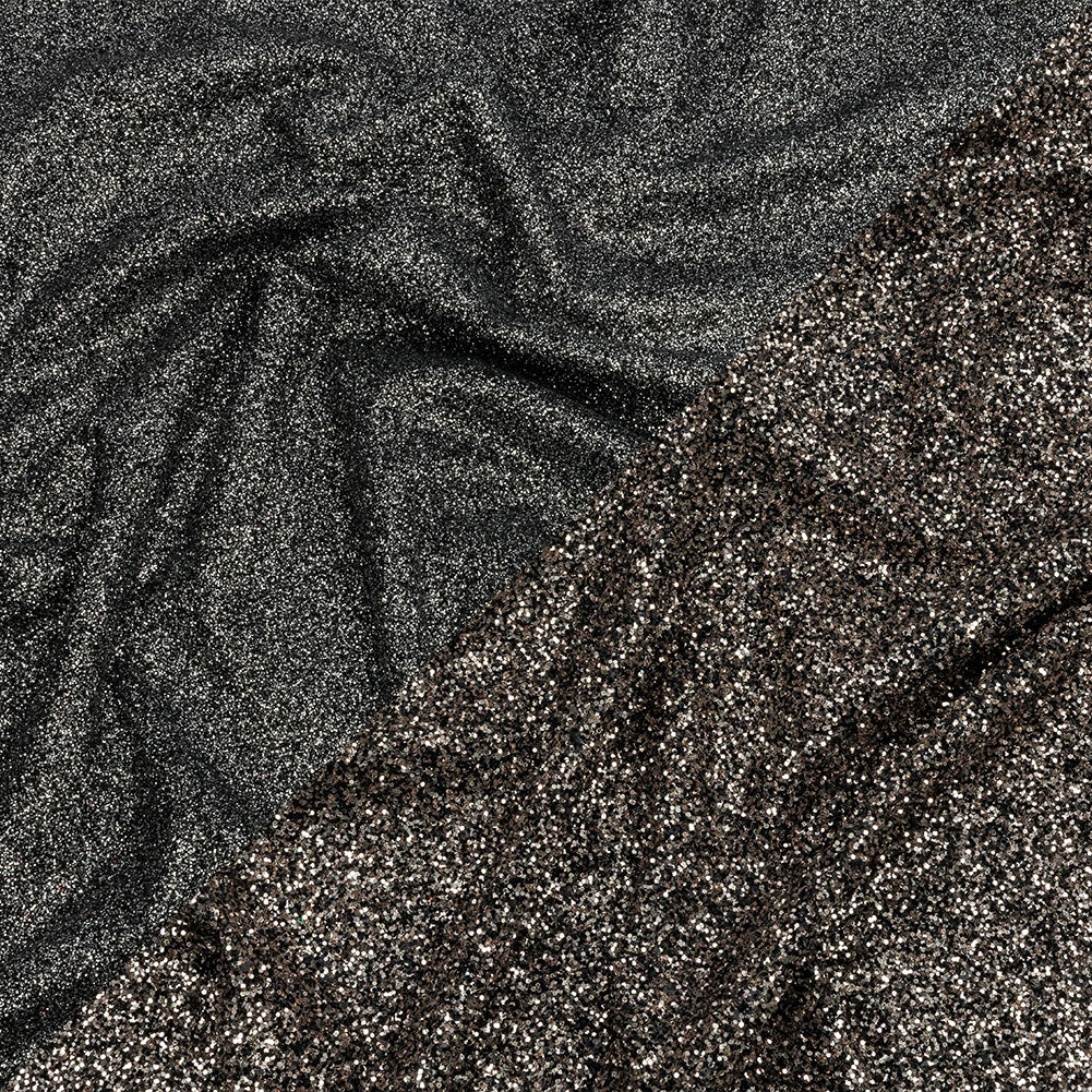 Double Faced Glitter Tulle - Black and Bronze - Gala Collection - Joann Fabrics