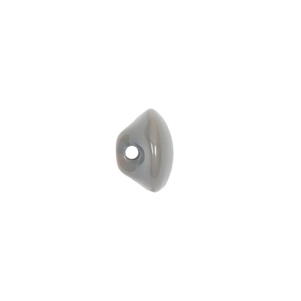 European Dark Gray Self Back Glass Button - 18L/11.5mm - Joann Fabrics
