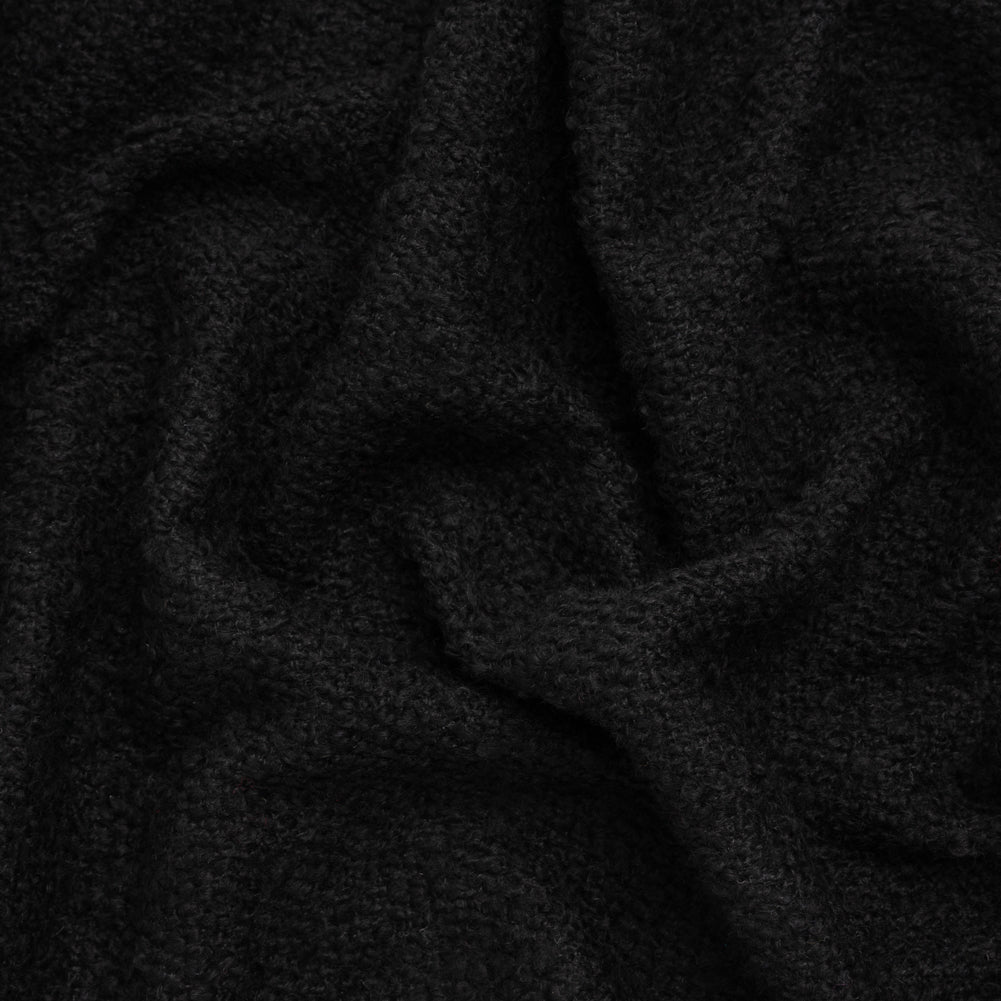 Wool Blend Boucle Tweed - Black - Joann Fabrics