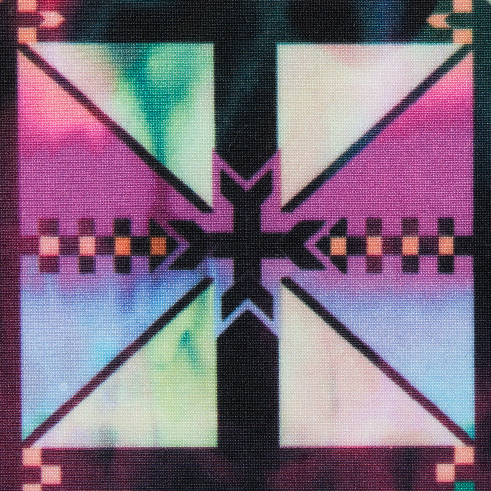 Max-Dri Performance Tricot, Anti-Microbial - Pink and Multi-Colored Geometric - Joann Fabrics