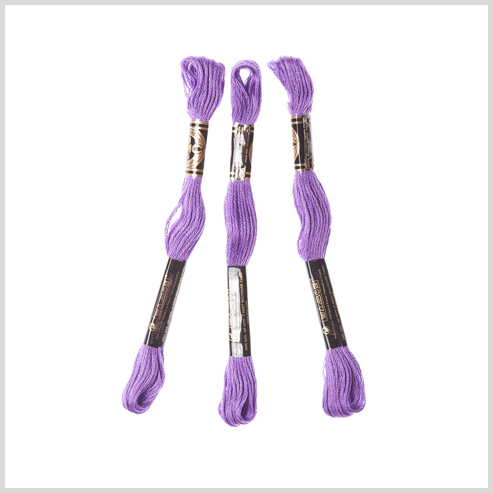 3-Pack DMC Size 6 Embroidery Floss #208 Purple Heart - Joann Fabrics