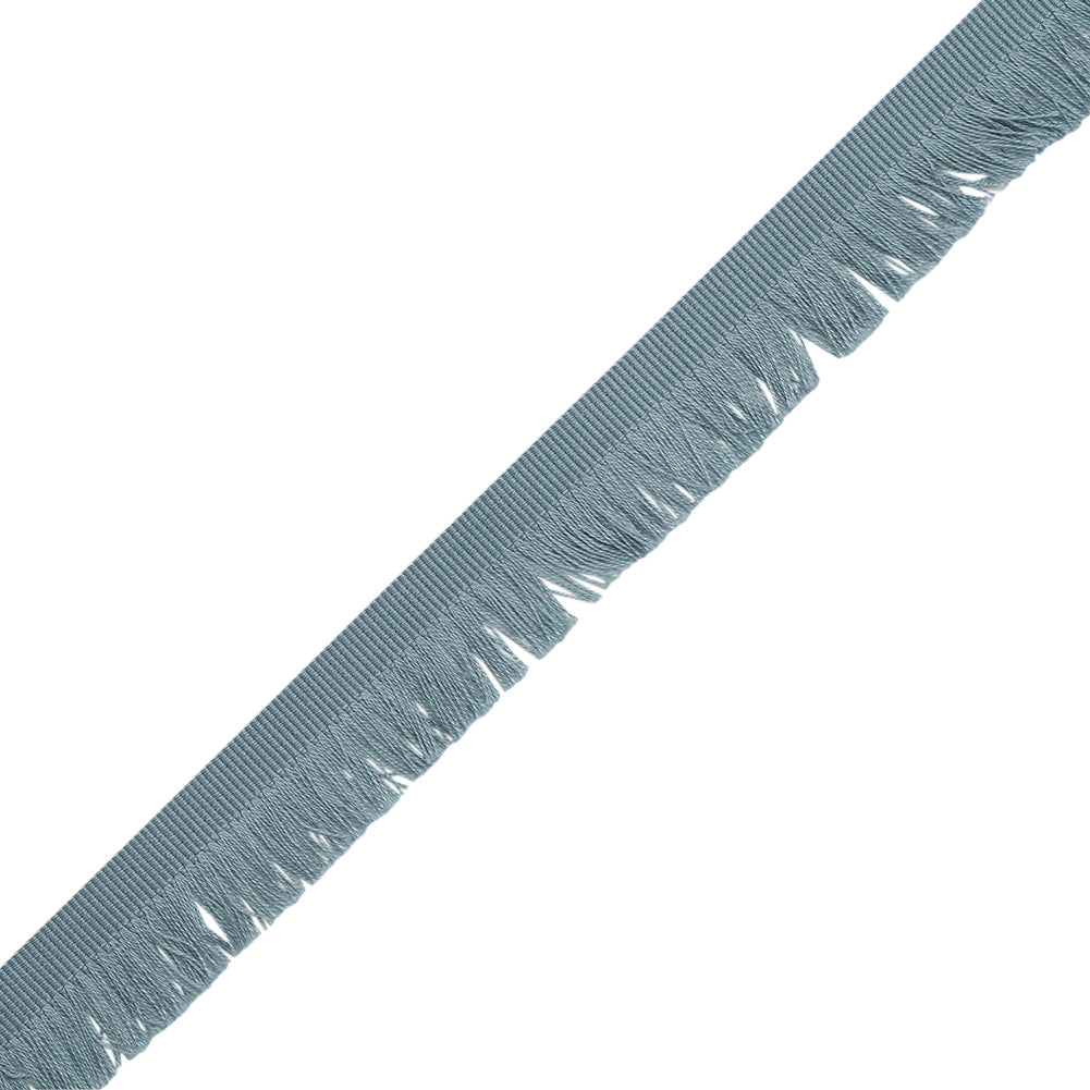 Cotton Grosgrain Ribbon with Fringe Made in Italy - 0.875