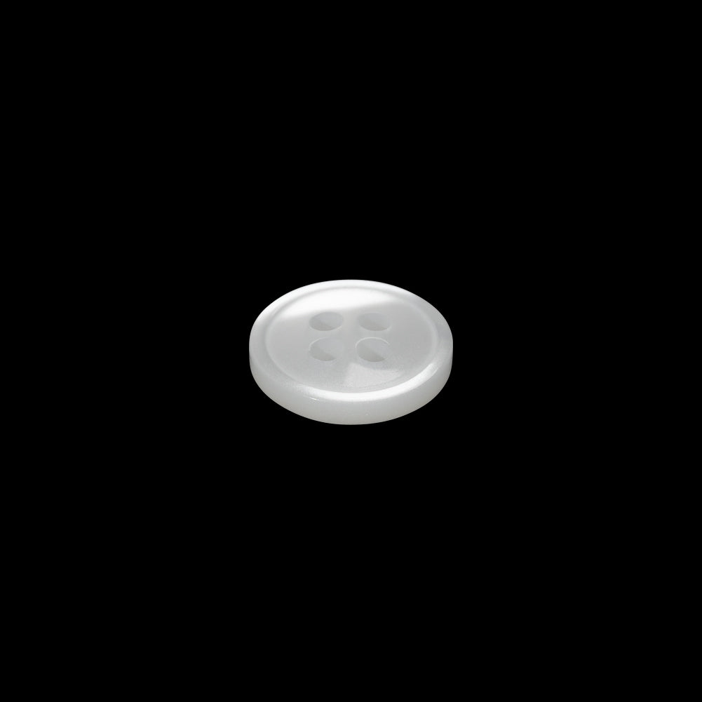 Plastic 4-Hole Button - 18L/11.5mm - Luminous White - Joann Fabrics