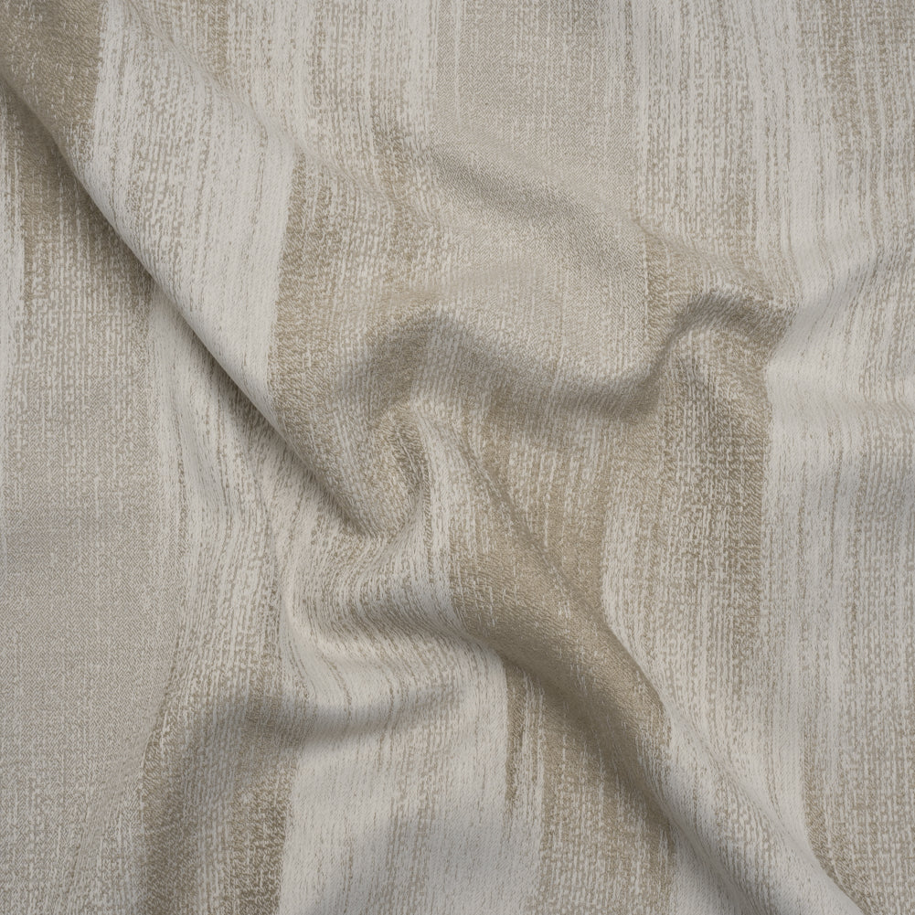 Recycled Polyester Jacquard - Oyster Brushstroke Striations - British Imported - Joann Fabrics