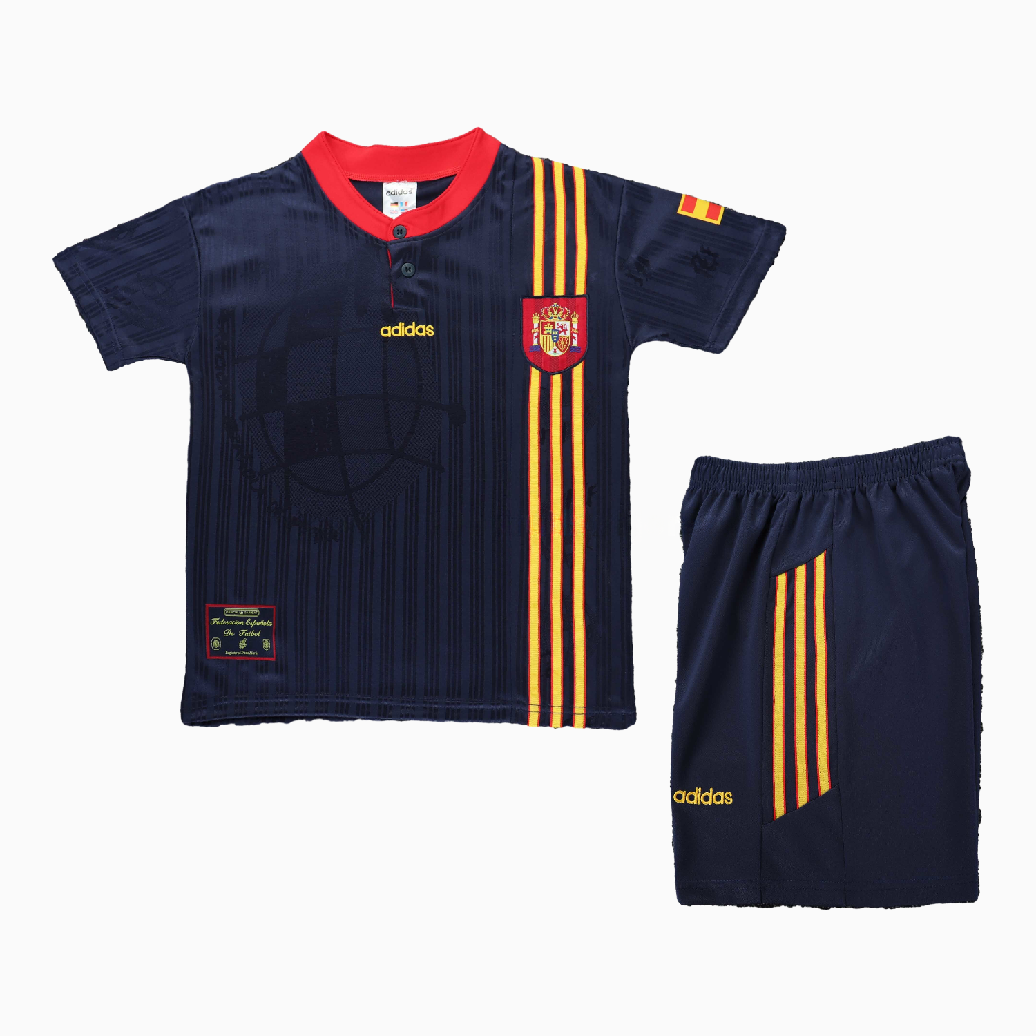 Retro Spain 1996 Away Kids Kit - UnitedFutballJersey
