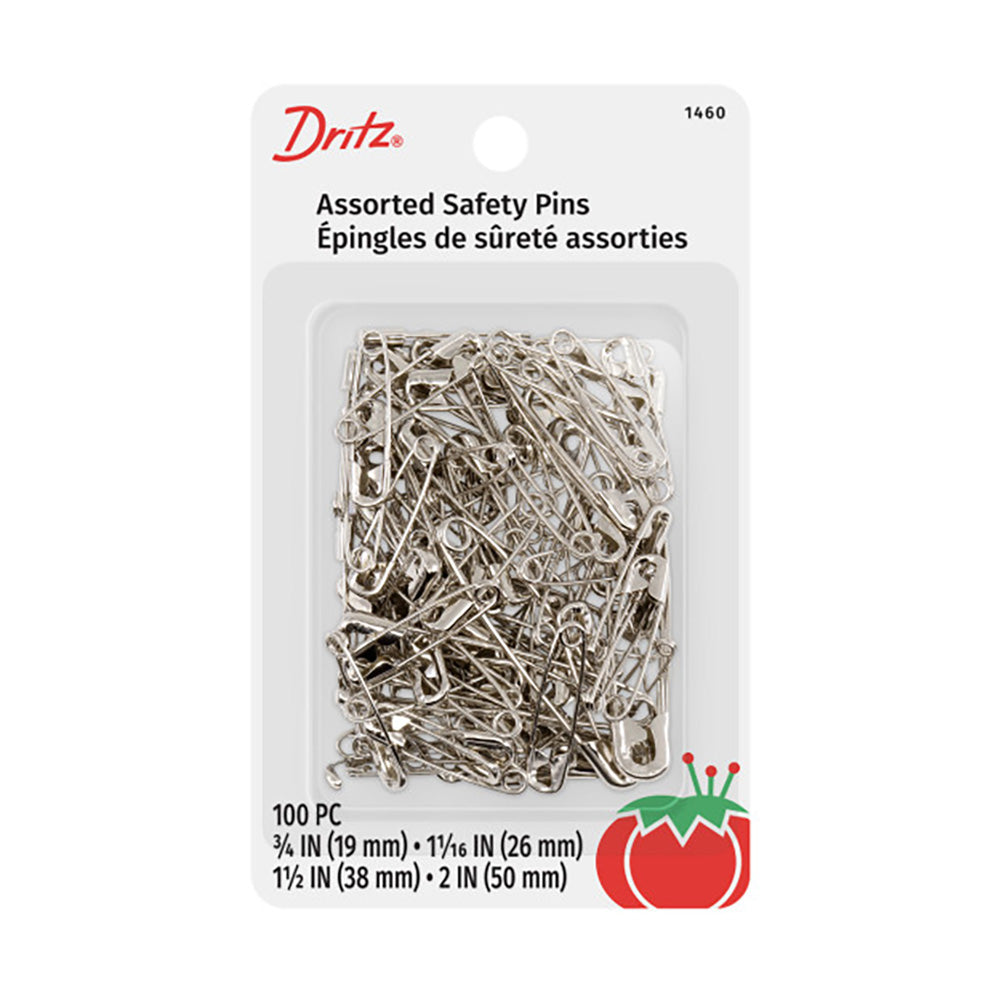 Dritz Safety Pins - Nickel Assorted Sizes - 100ct - Joann Fabrics