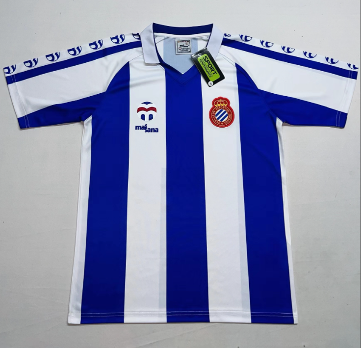 1984/1989 Retro RCD Espanyol Home Football Shirt 1:1 Thai Quality