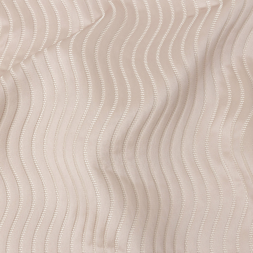 Satin-Faced Jacquard - Orchid Wavy Lines - British Imported - Joann Fabrics