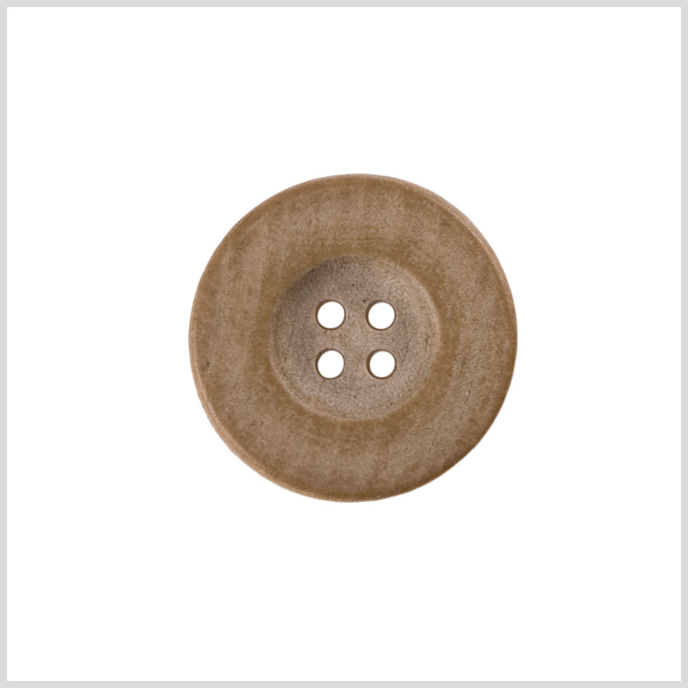 Plastic 4-Hole Button - 36L/23mm - Distressed Beige Flat Wide Rim - Joann Fabrics