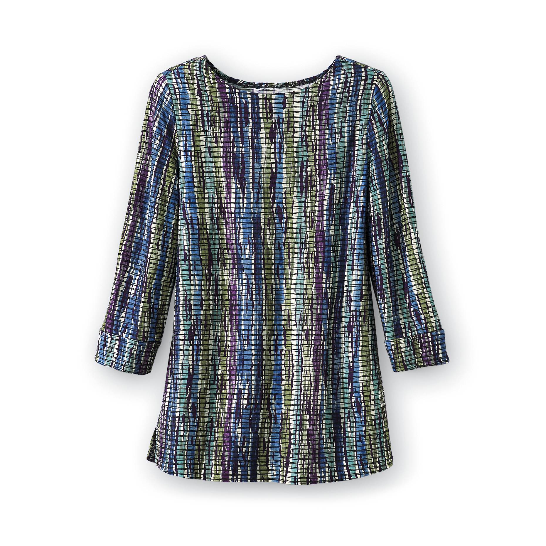 Reflections Knit Top, Side slits, 3/4 Sleeves - Northstyle Catalog