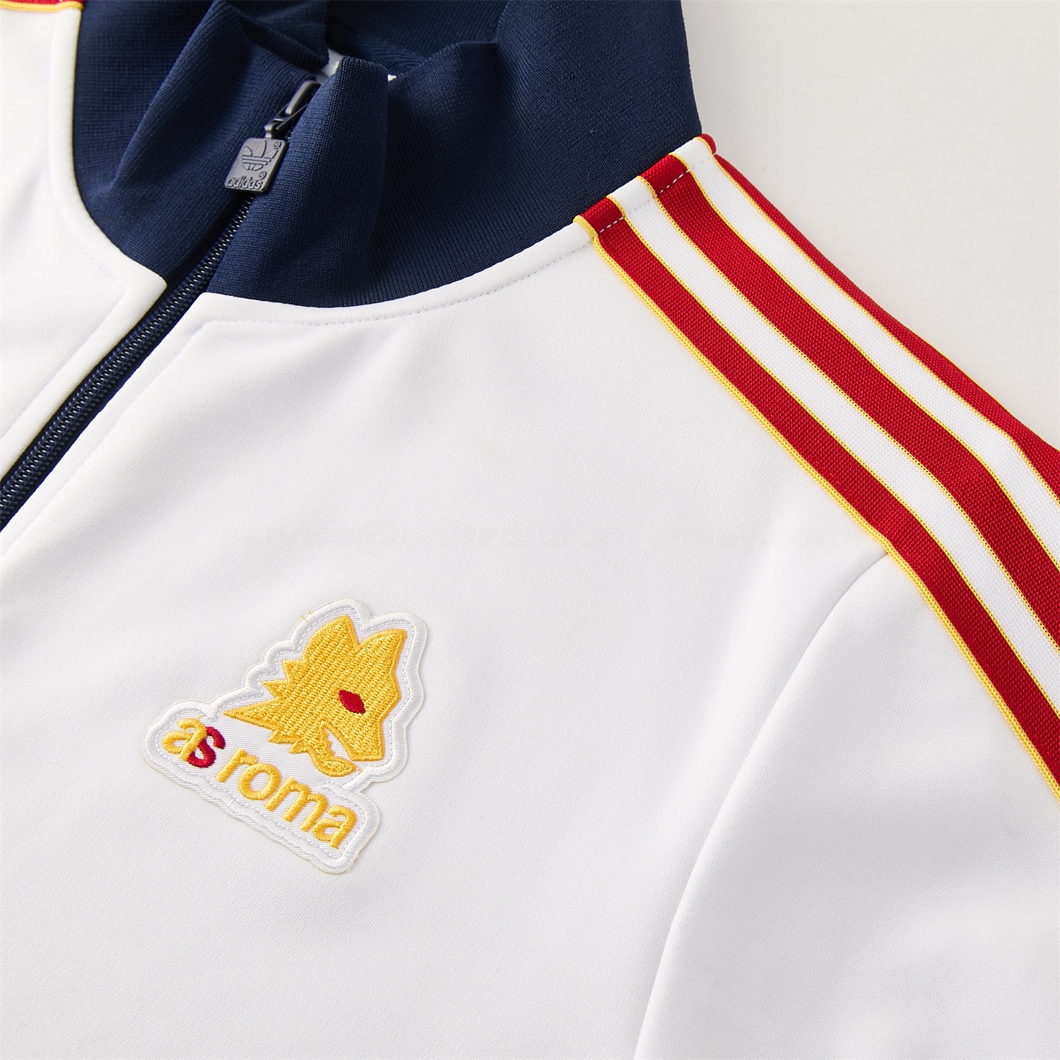 AS Roma 25-26 Originals LFSTLR Jacket Training Tracksuit - White Top and Blue Pant - UnitedFutballJersey