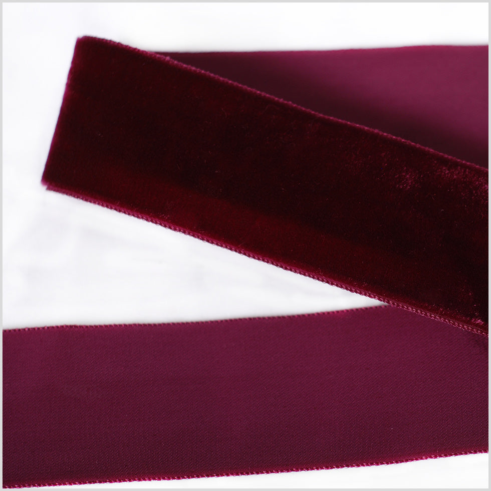 Single Faced Velvet Ribbon Made in Italy - 1.5
