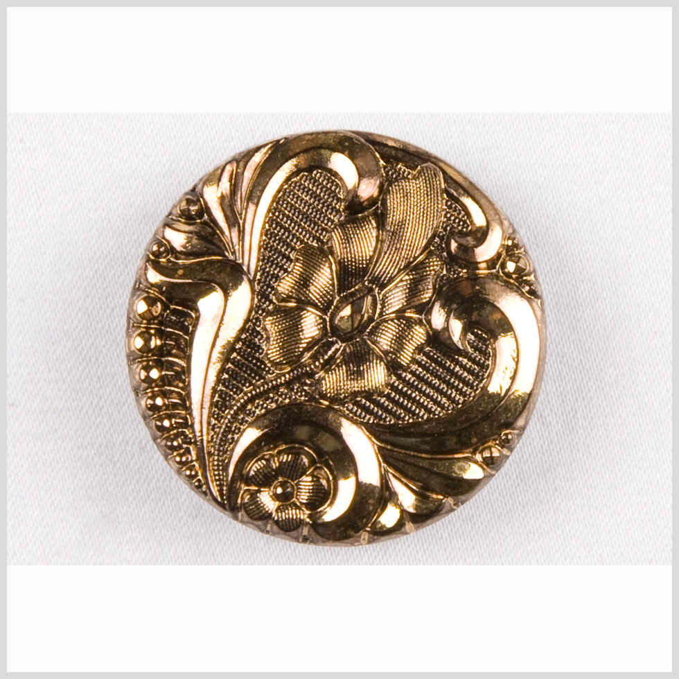 Old Gold Glass Button - 28L/18mm - Joann Fabrics