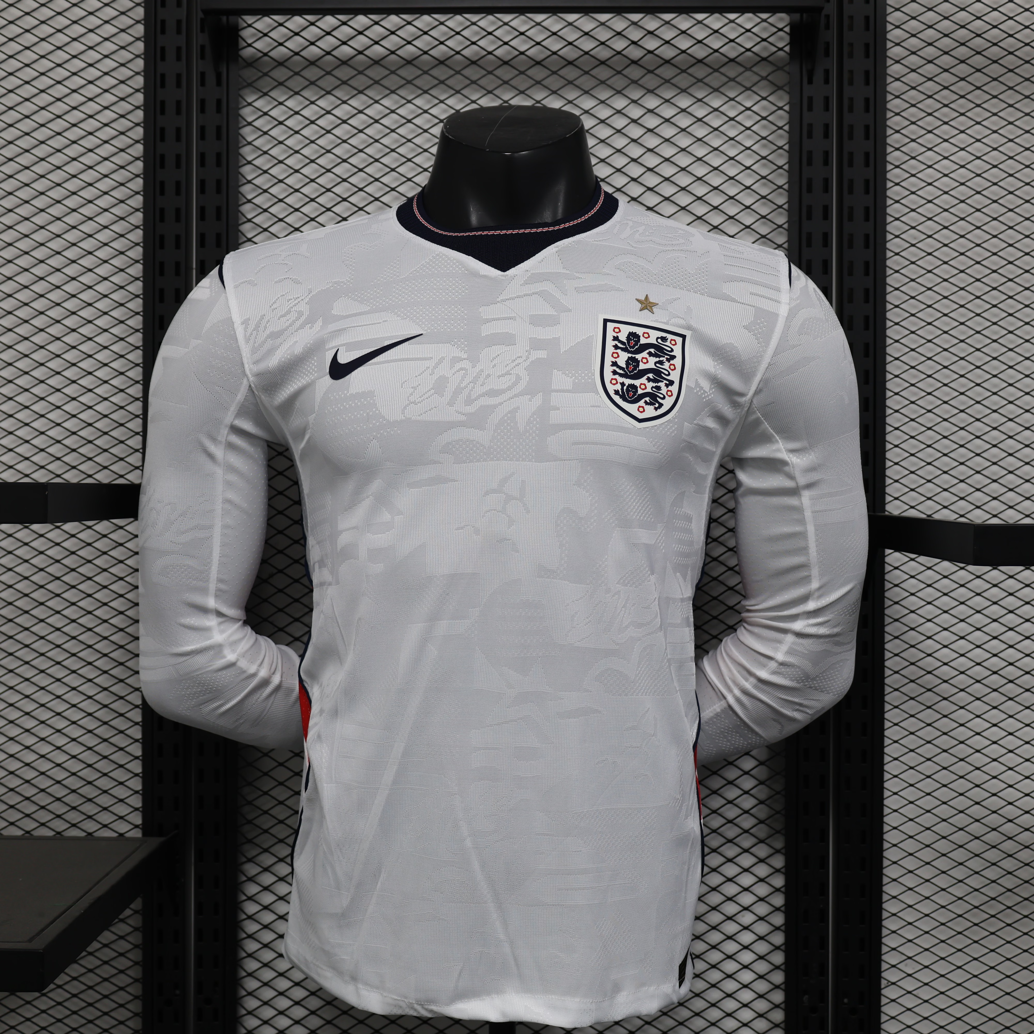 2026 Long Sleeve Player Version England Home Football Jersey 1:1 Thai quality