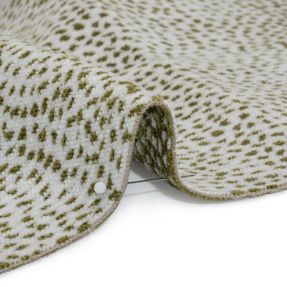 Upholstery Chenille - Olive Spotted - Remus Collection - Joann Fabrics