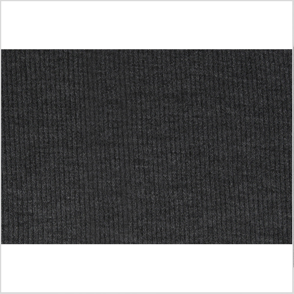 Dark Grey Heather Rib Knit  - 7