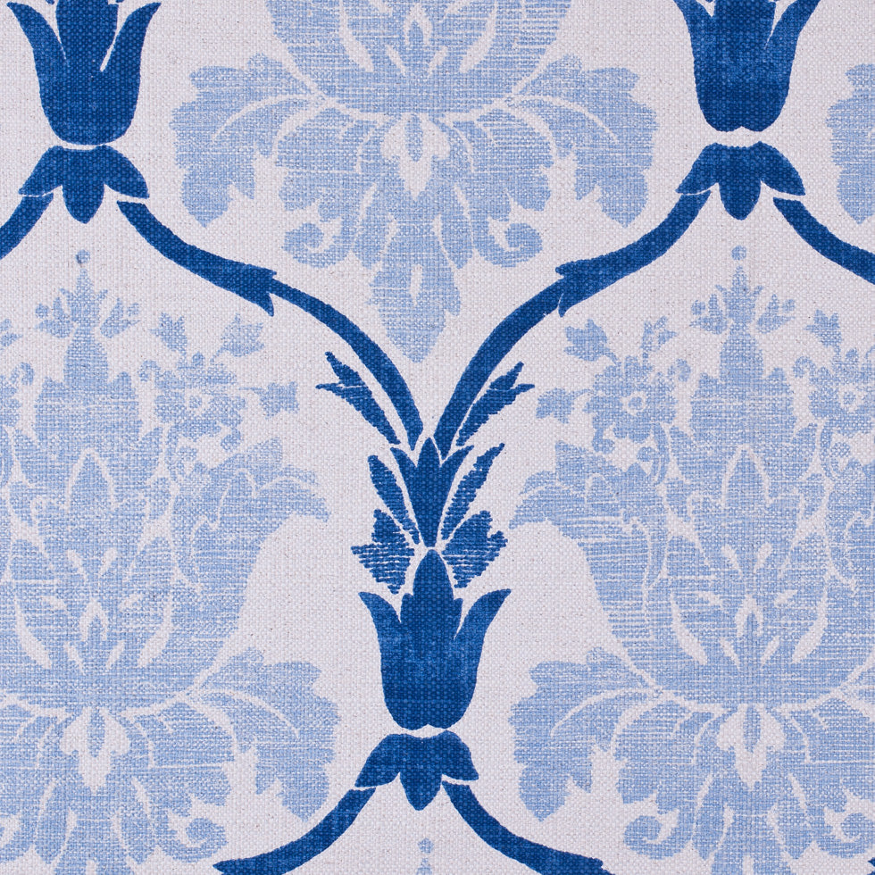 Blue Grand Floral Print Cotton-Blend Woven - Joann Fabrics