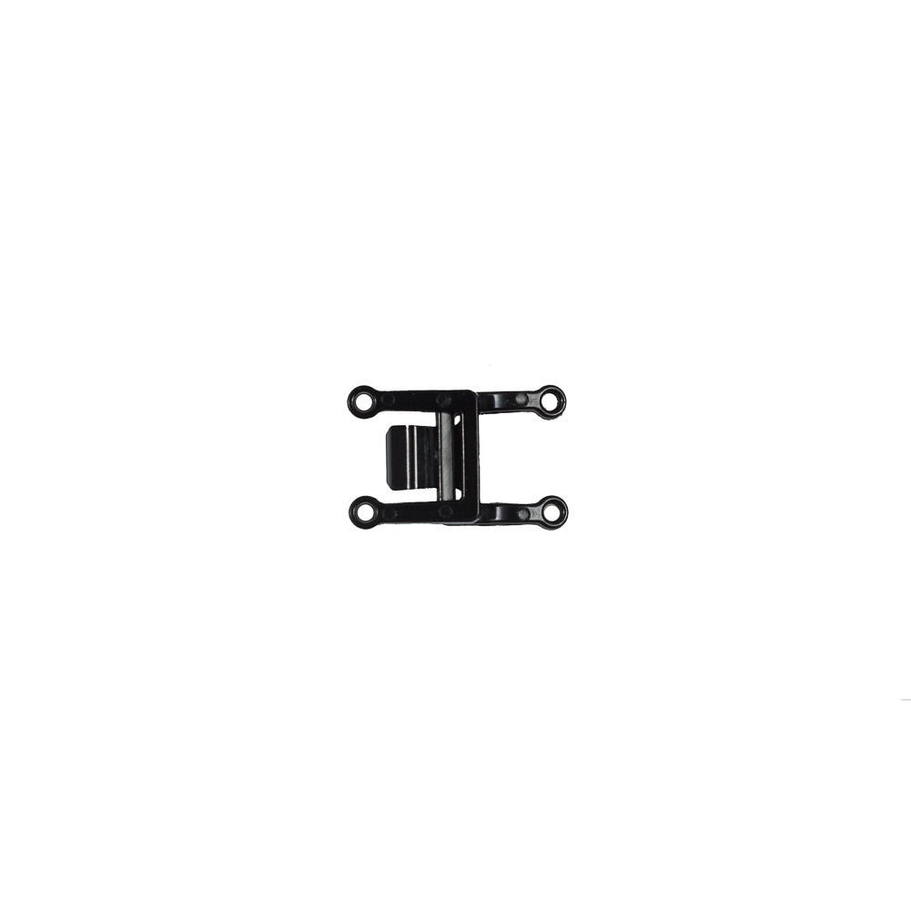 Italian Black Plastic Buckle Closure - 1