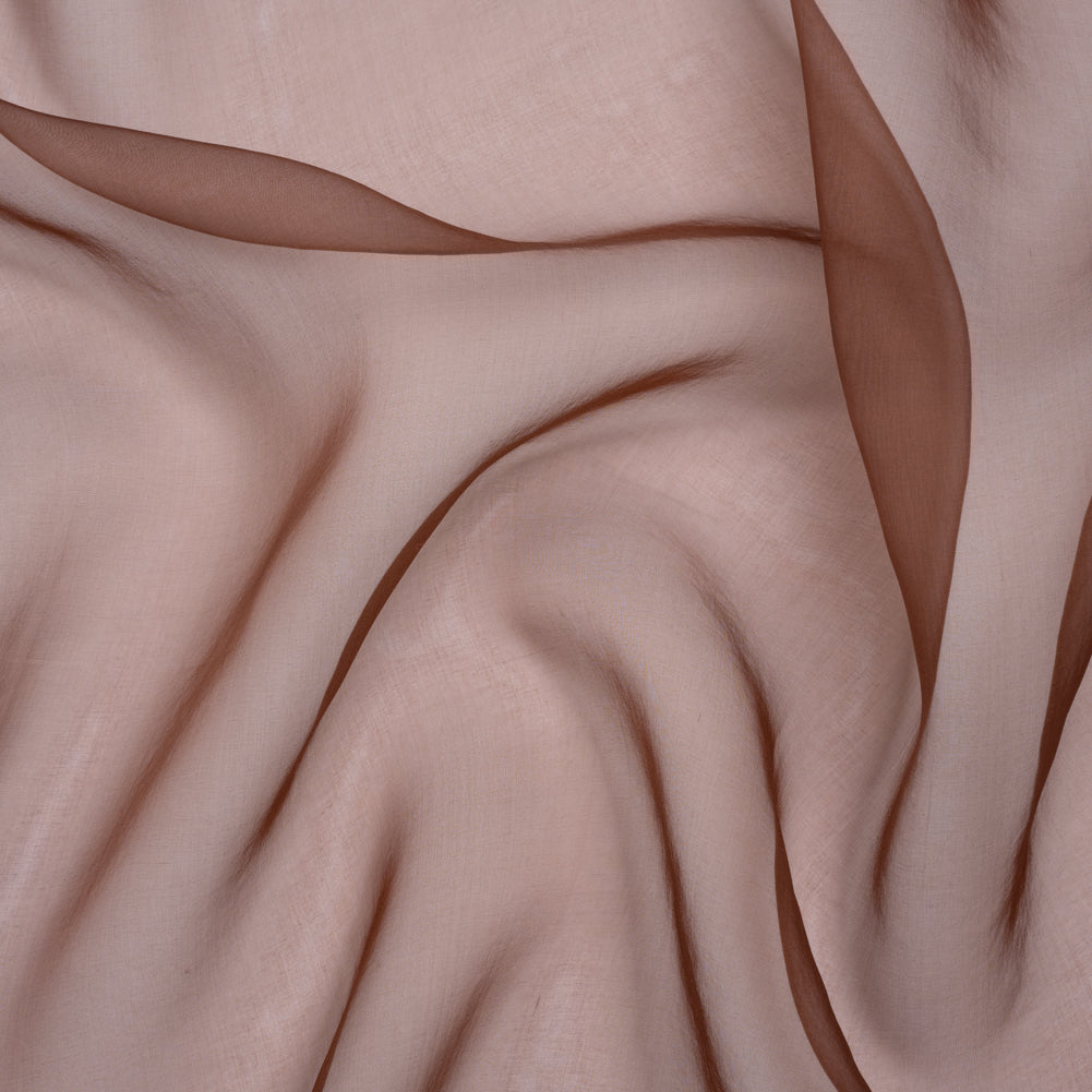 Famous Australian Designer Chocolate Lightweight Silk Organza - Joann Fabrics