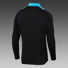 2024-2025 Argentina Half-Pull Training Suit Black Jersey Set