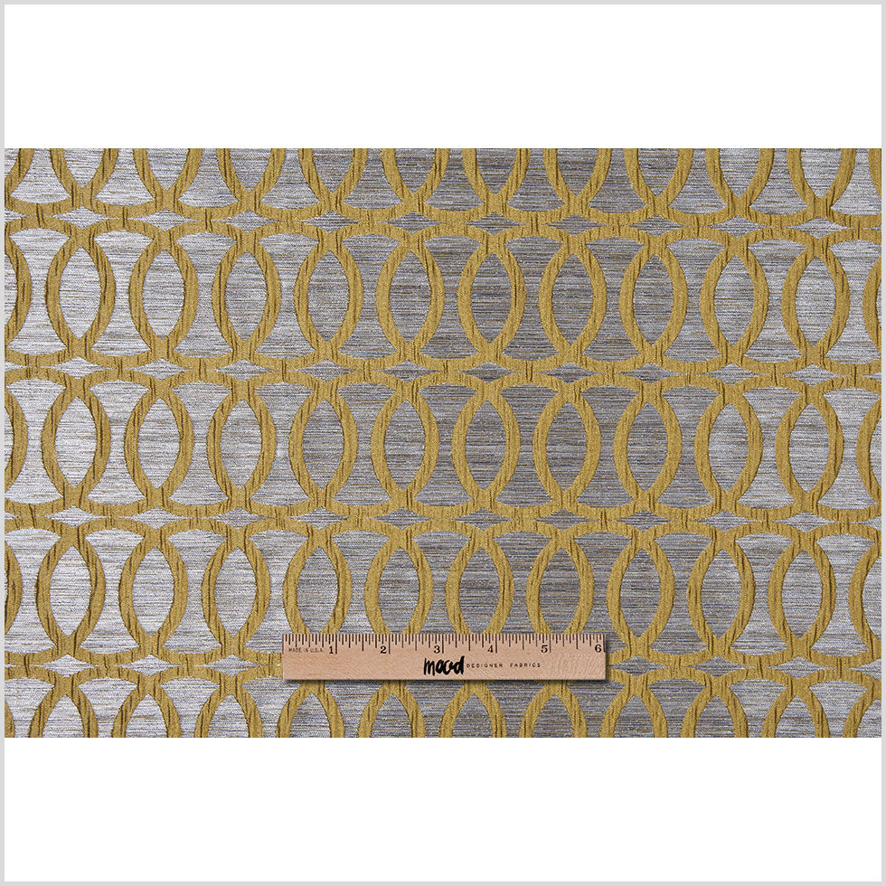 Chartreuse Entwined Circles Brocade - Joann Fabrics