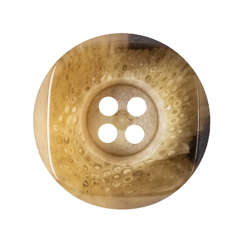 Deep Beige and Brown Swirl Button - 44L/28mm - Joann Fabrics