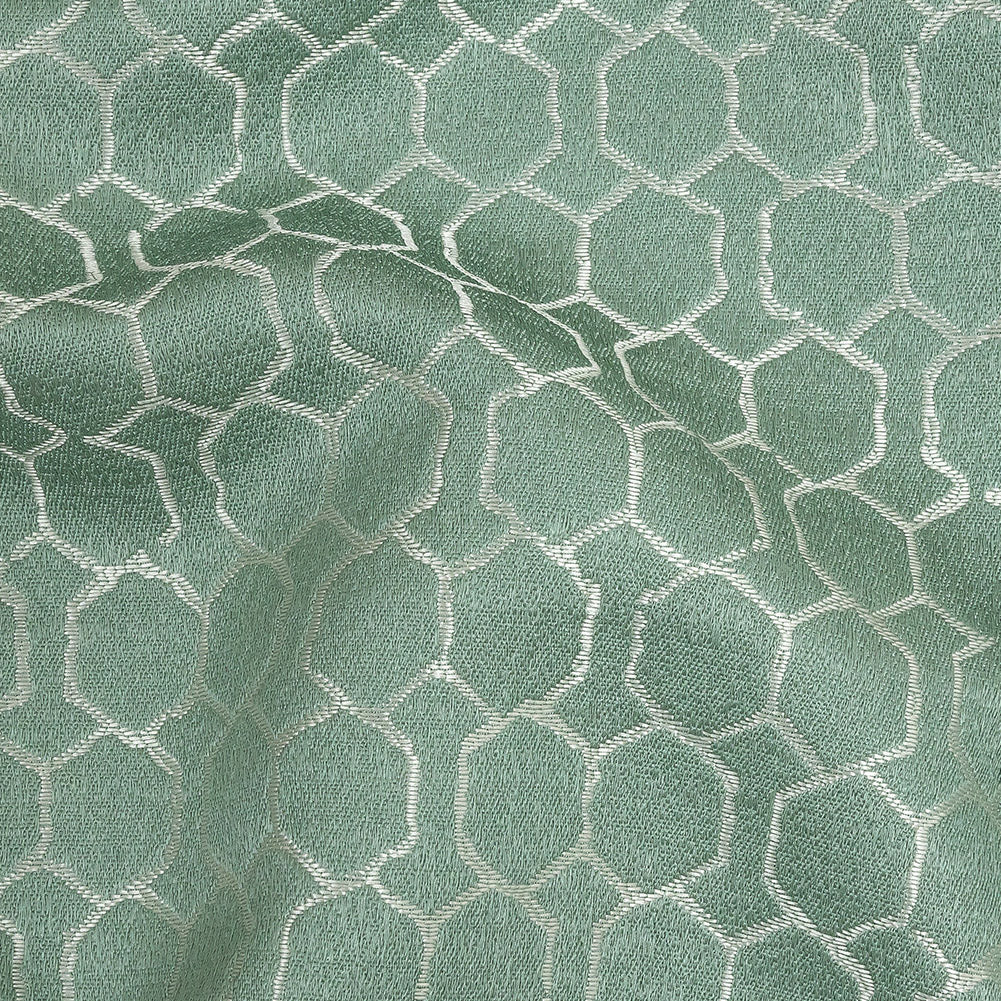 Polyester Jacquard - Sage Honeycombs - British Imported - Joann Fabrics