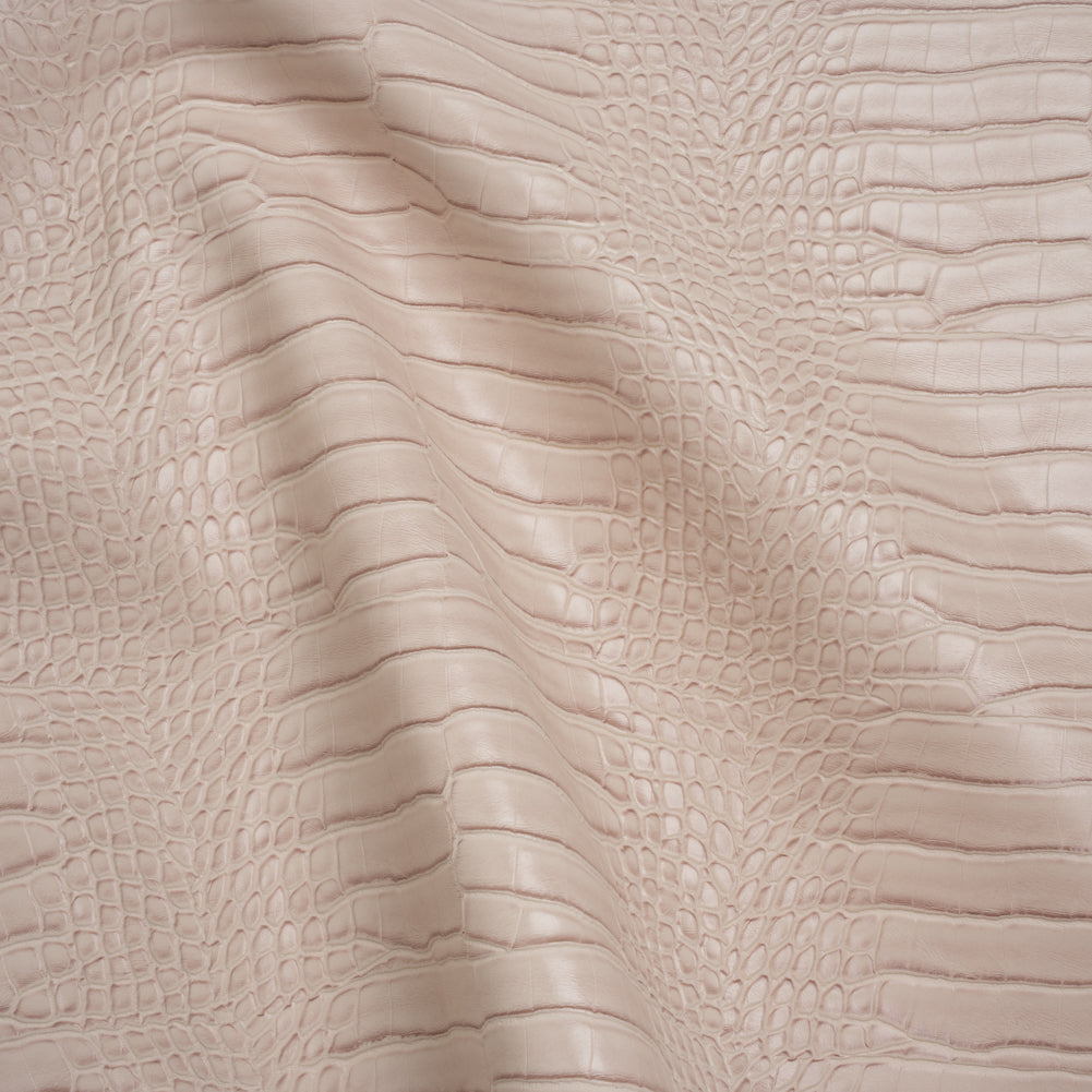 Crocodile Faux Leather Vinyl - Eggshell - Kristin Collection - Joann Fabrics