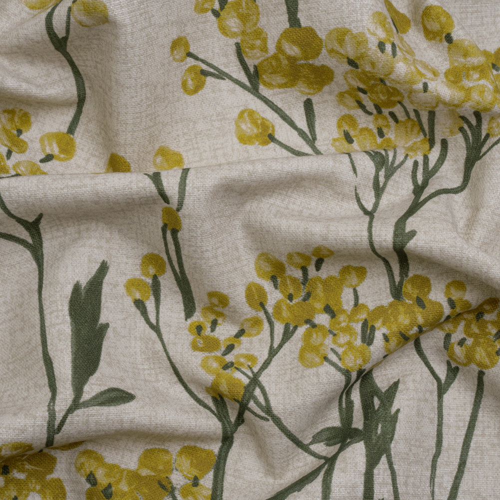 Cotton Canvas Print - Maize Berry Stems - British Imported - Joann Fabrics