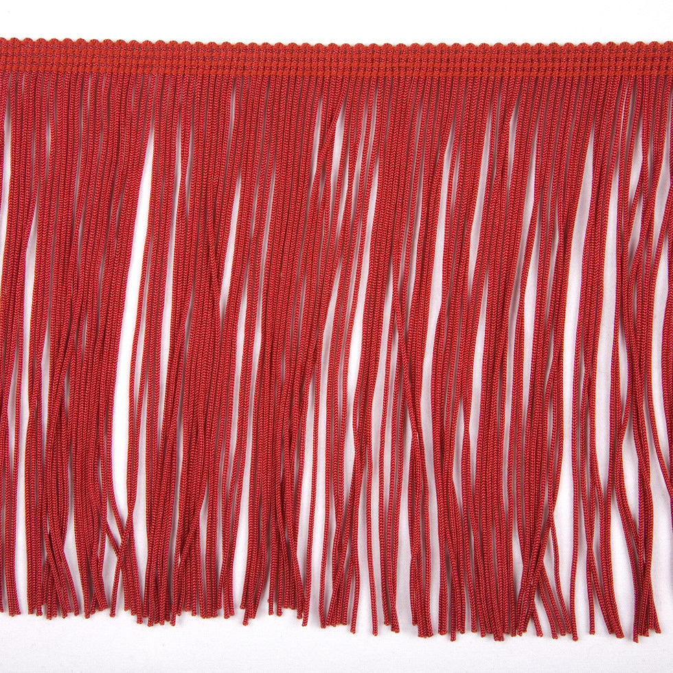 Red Chainette Fringe - 12
