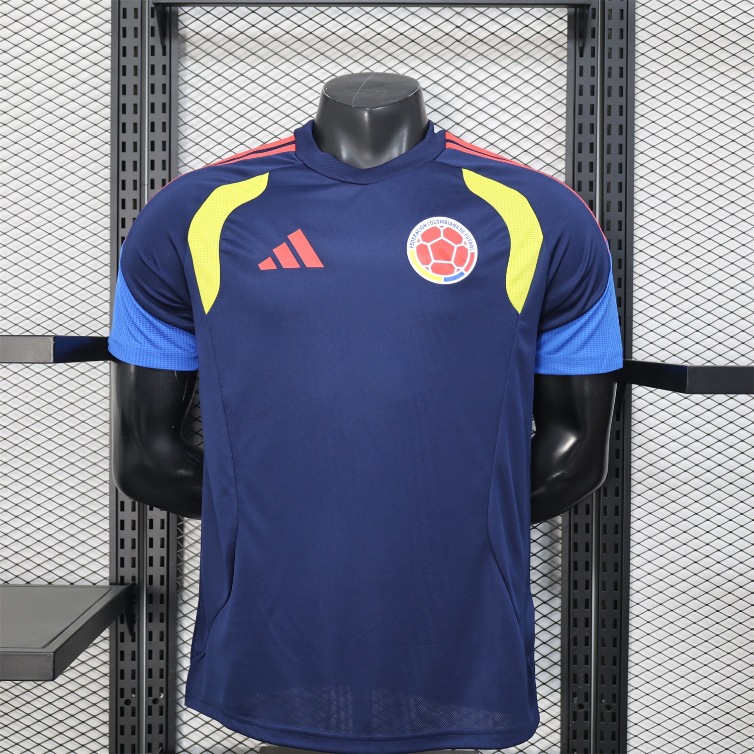 Colombia 2026 Dark Blue Pre-Match Training Jersey - Player Version - UnitedFutballJersey