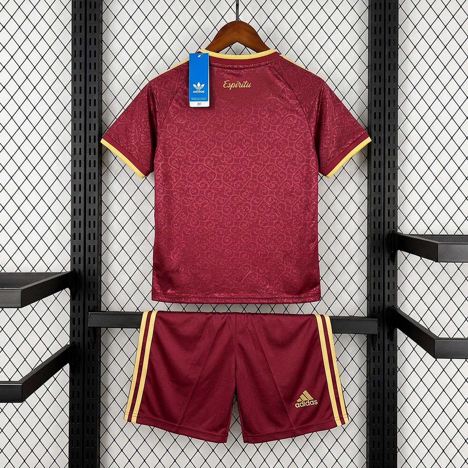 【Two-Crown Star】Spain 2026 World Cup Champions Maroon Kids Kit - UnitedFutballJersey
