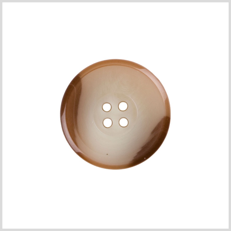 Plastic 4-Hole Button - 36L/23mm - Warm Brown and Cream Swirls - Joann Fabrics