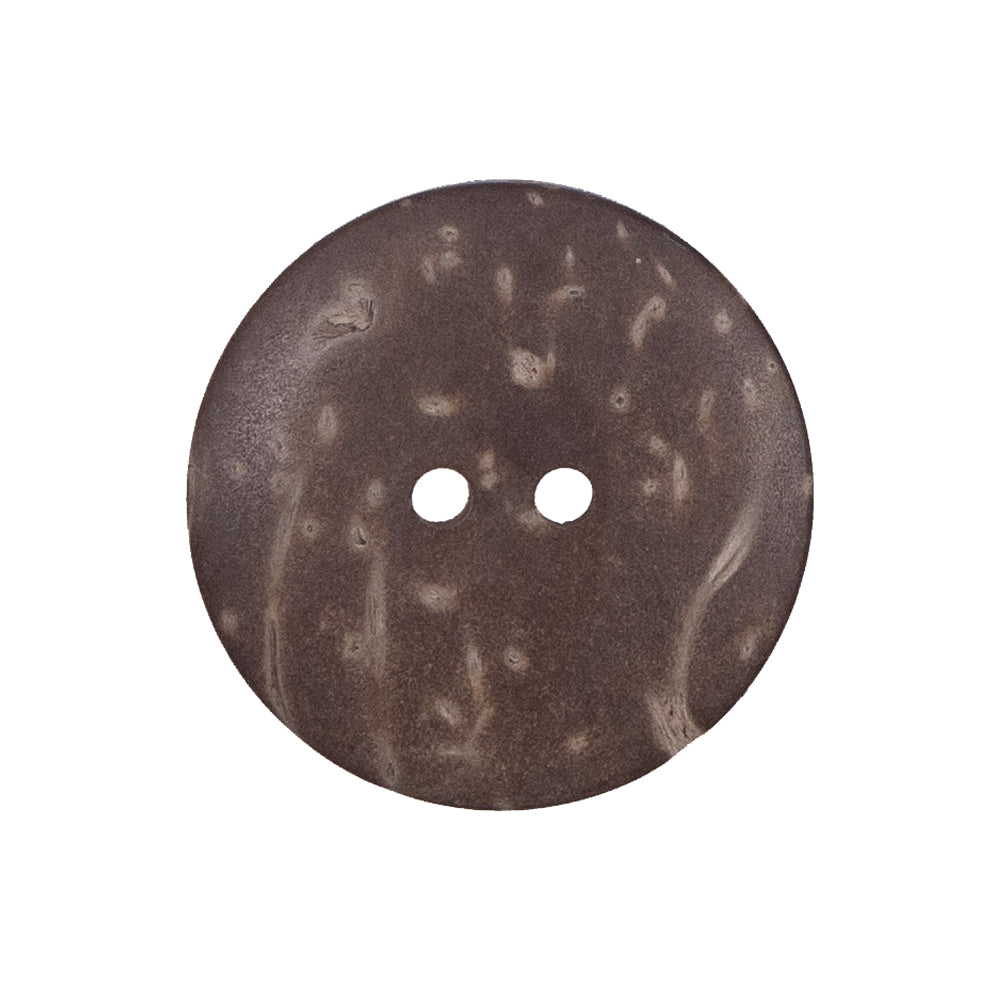 Italian Brown Leafy Etched Coconut Button - 40L/25.5mm - Joann Fabrics