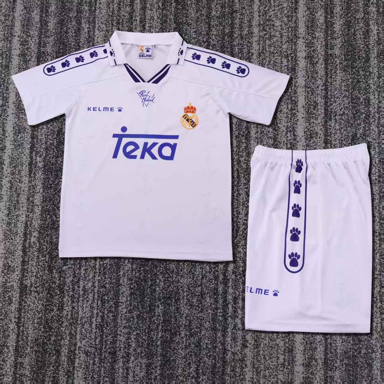 1994-1996 Retro Real Madrid Home Football Shirt 1:1 Thai Quality Kids Size