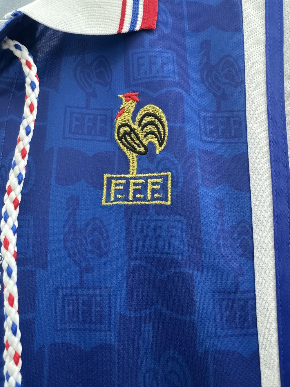 1996 Retro France Home Football Shirt 1:1 Thai Quality