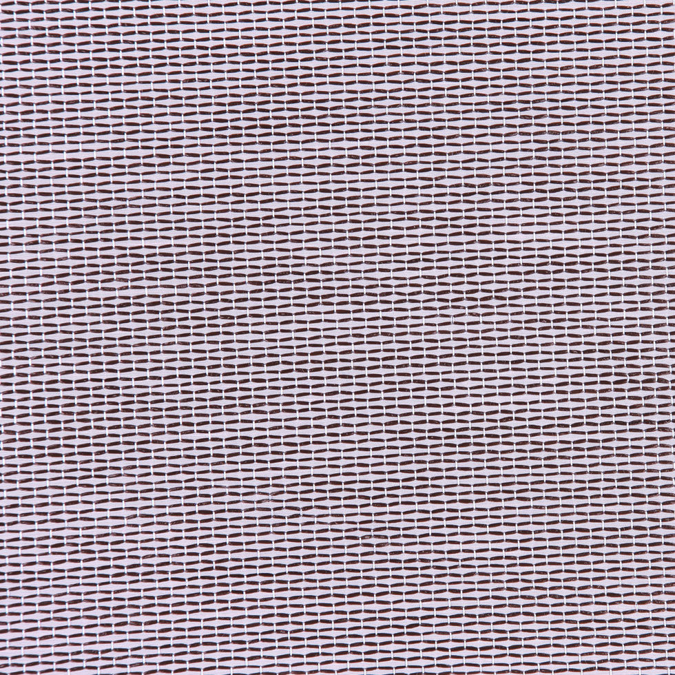 Italian Pale Pink and Chocolate Striped Polyester and Raffia Woven - Joann Fabrics