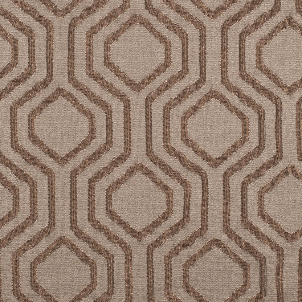 Taupe Geometric Brocade - Joann Fabrics