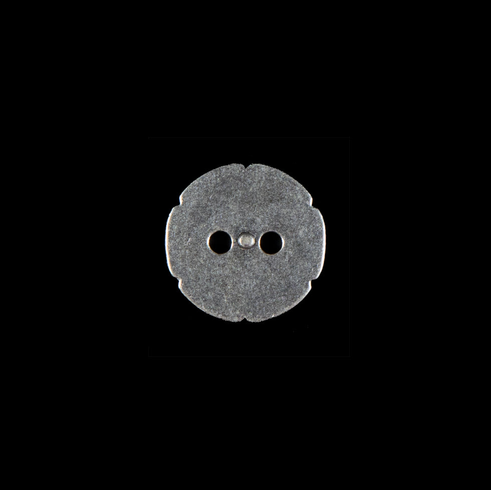 Italian Silver Floral 2-Hole Metal Button - 20L/12.5mm - Joann Fabrics
